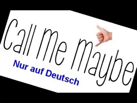 maybe auf deutsch